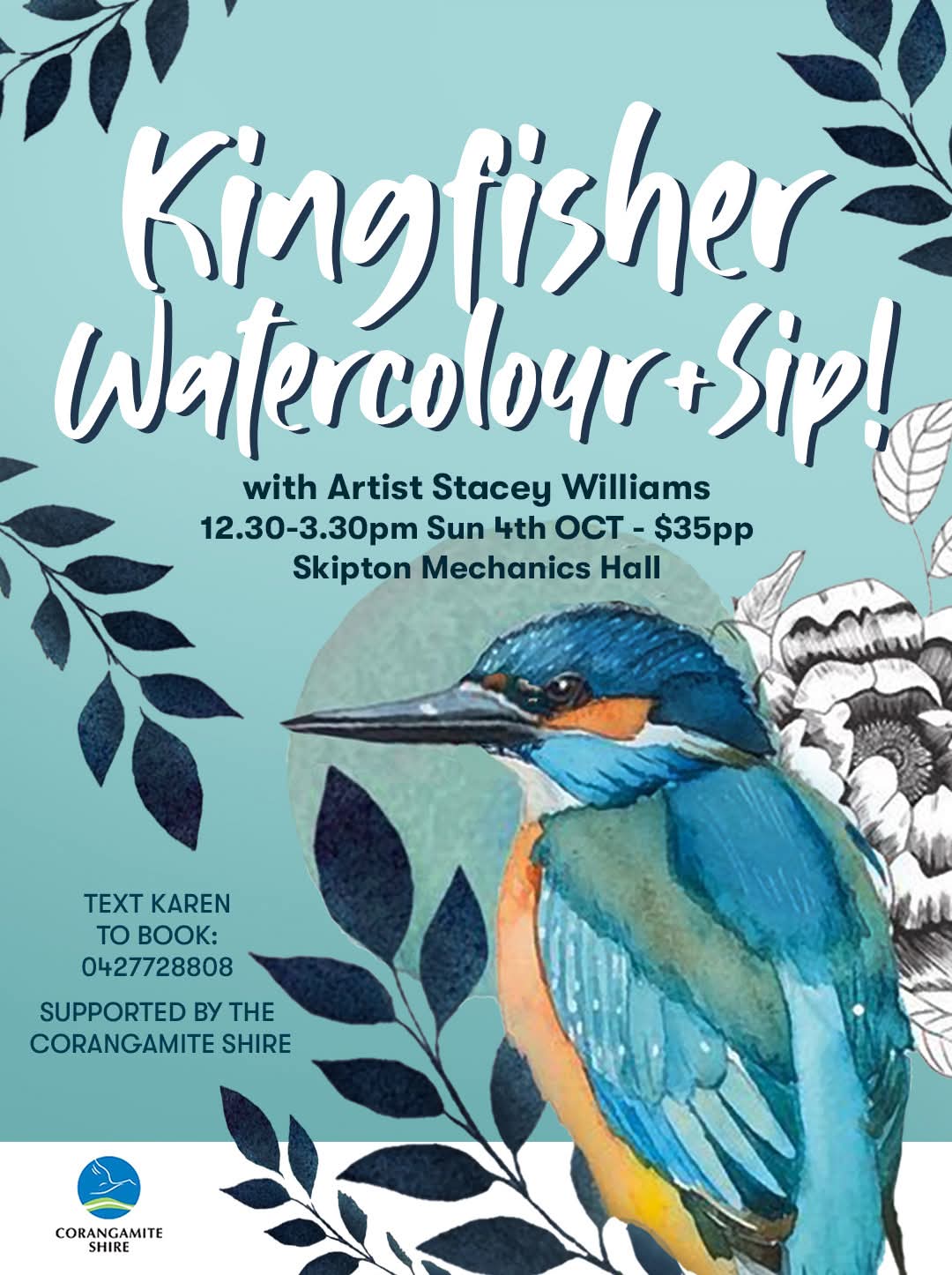 Kingfisher Watercolour and Sip